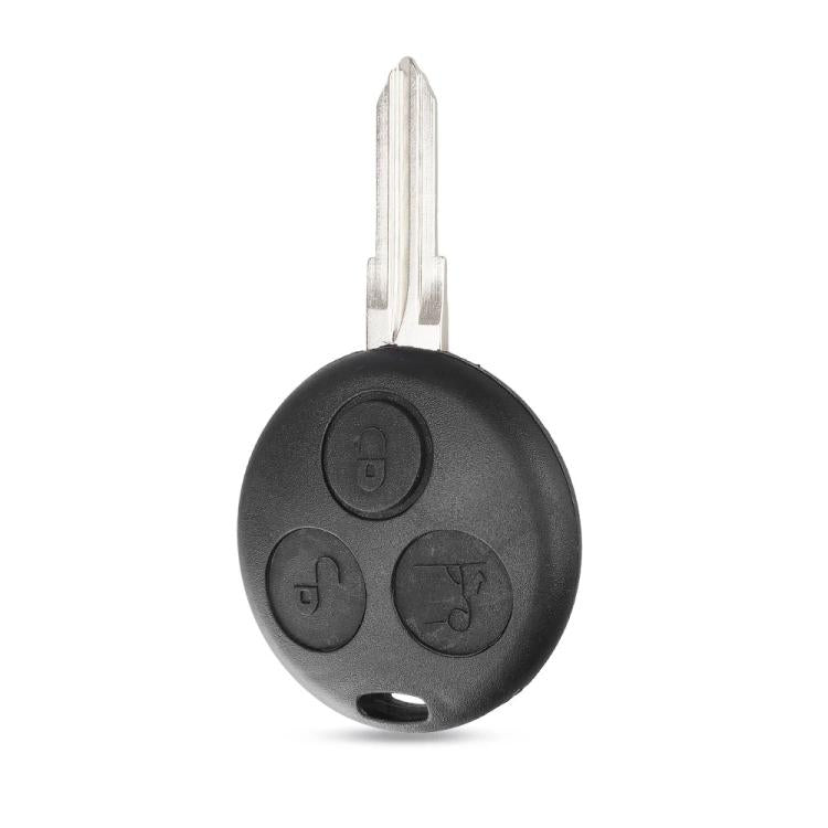 For Mercedes-Benz Smart Flip Key Remote Key Fob Case, 3 Buttons, 3 Buttons With Metal Key Blade