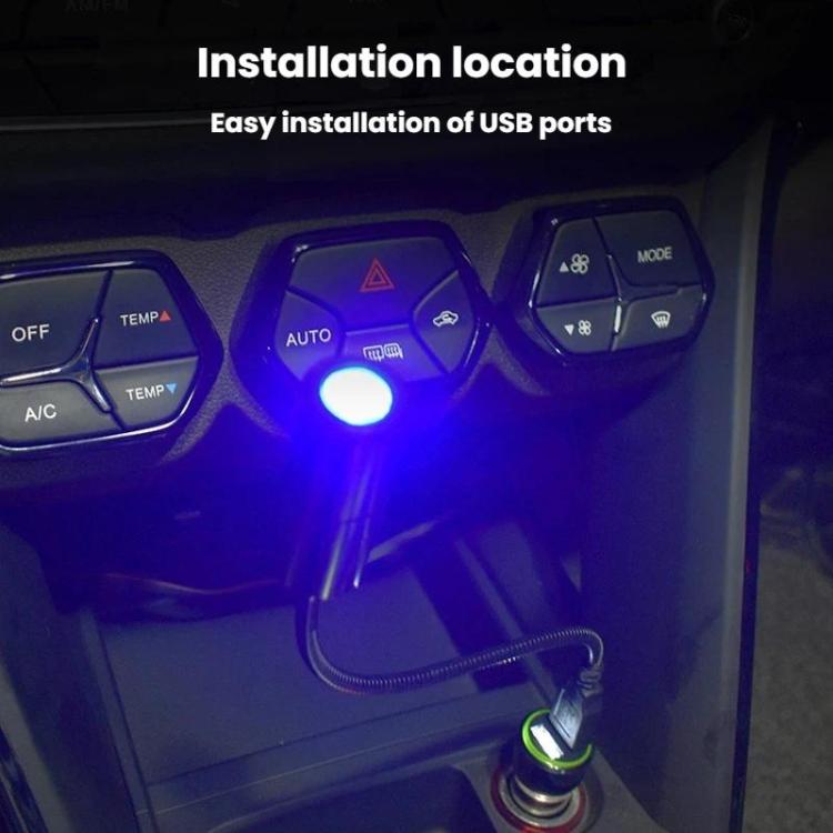 G-301 Universal Car Interior Projection Ambient Light USB High-Brightness Decorative Light, I LOVE YOU Red, I LOVE YOU Blue