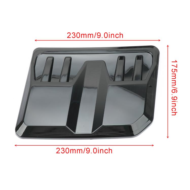 2pcs Auto Tuning ABS Hood Cover Universal Decorative Cover for Engine Hood Air Intake Vent, Bright, Carbon Color