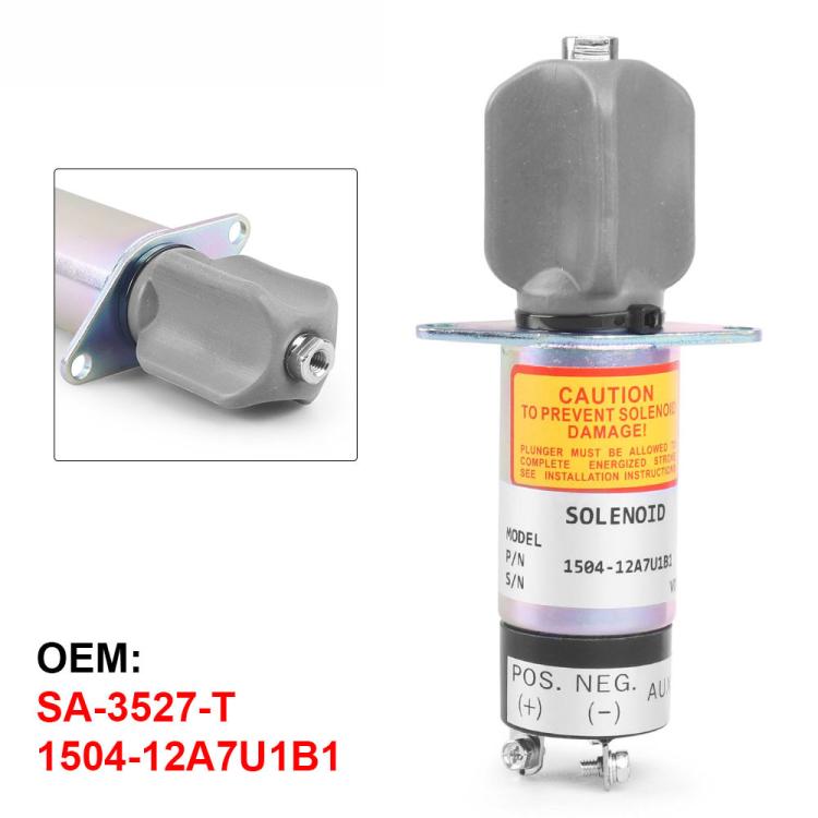 For Woodward Solenoid Valve 12V Engine Shutdown Valve SA-3527-T 1504-12A7U1B1, For Woodward