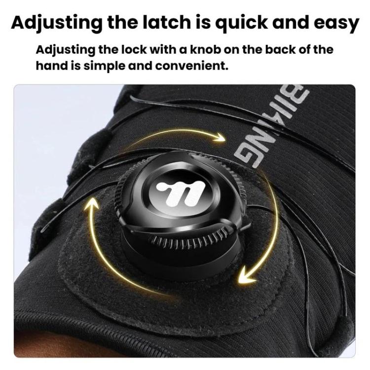 WEST BIKING YP0211270 Winter Bike Windproof Warm Gloves Water-Repellent Gloves With Buckle, M, L, XL, 2XL