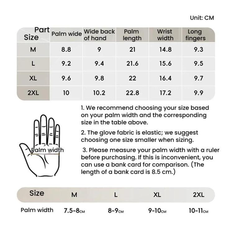 WEST BIKING YP0211278 3D Printed Cycling Anti-Slip Gloves Shock-Absorbing Full Finger Bike Gloves, M, L, XL, 2XL