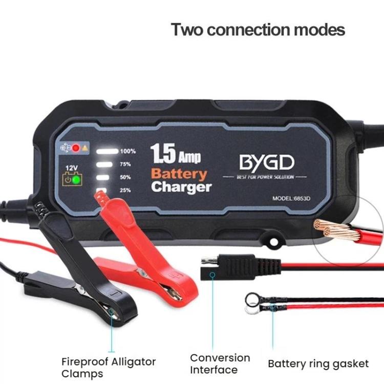 BYGD 1.5A 100V-240V Smart Battery Charger For Electric Scooters, US Plug, EU Plug