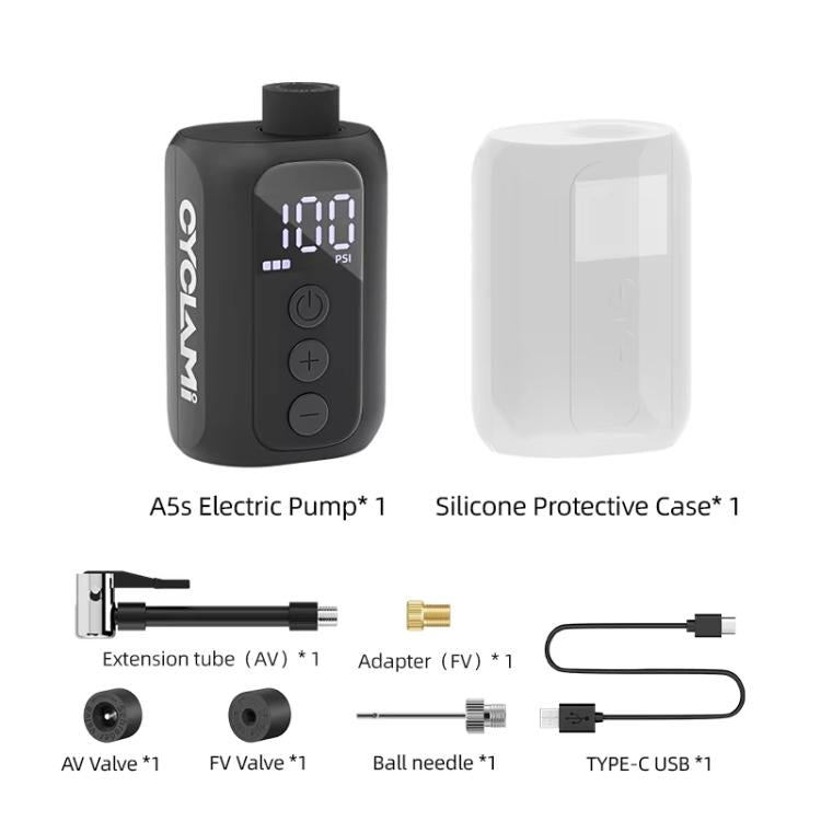 Bicycle Mini Electric Air Pump Basketball Soccer Ball Automatic Inflator, A5S