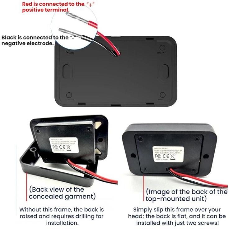 One To Three Car Fast Charger With Built-in Voltage Display With Waterproof Cover