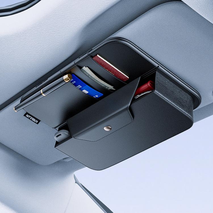 KABULUN Car Sun Visor Glasses Storage Clip Card Receipt Organizer