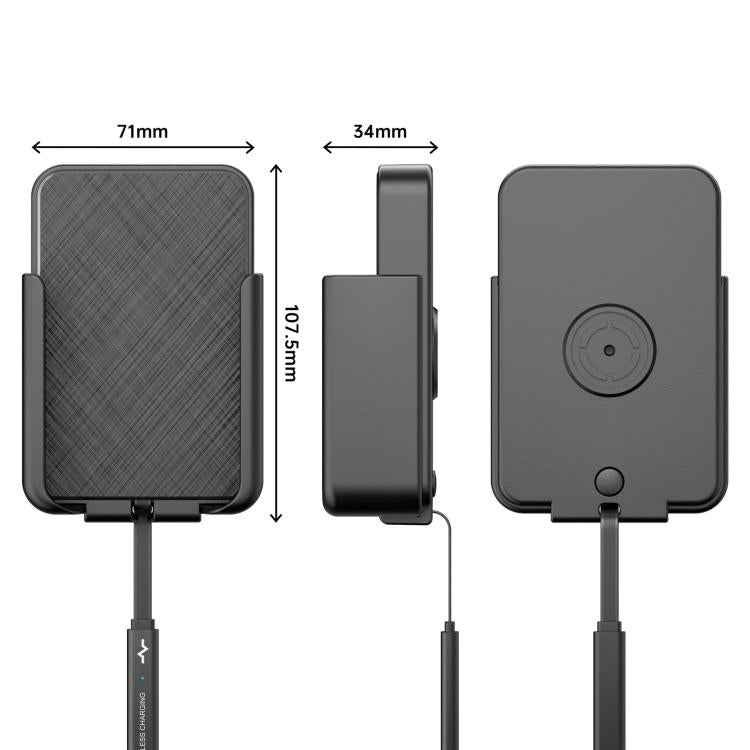 QI Standard Car Phone Holder Wireless Charger, USB Plug, TYPE-C Plug