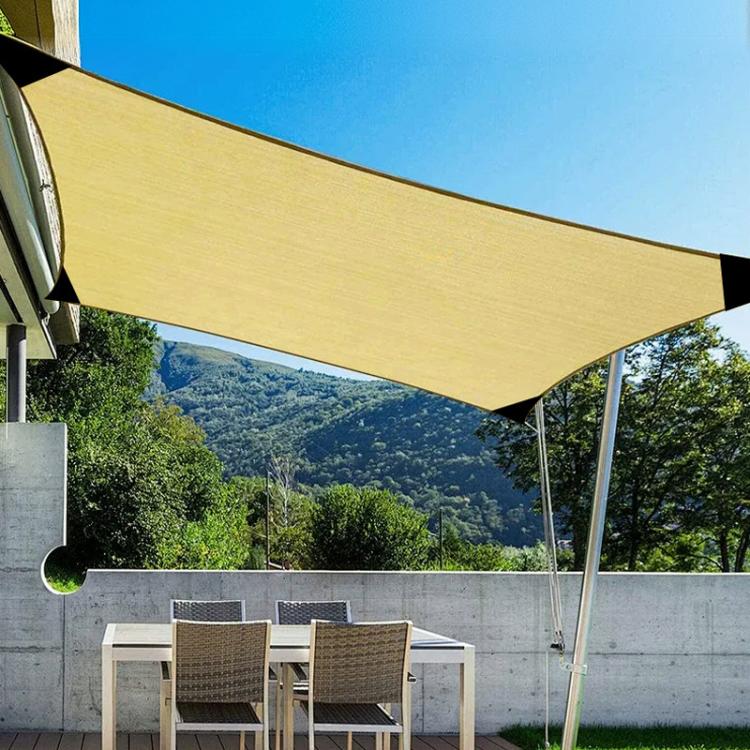 Outdoor Edged Sunshade Sail Patio Corner Reinforced Sun Protection Net, 2x4m, 4x6m, 5x5m