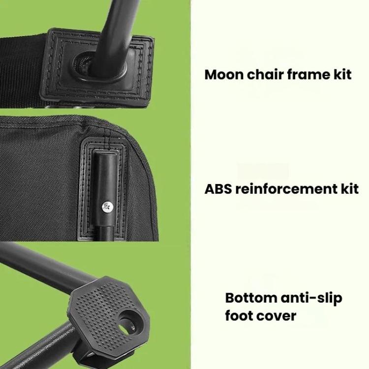 Talrix Outdoor Camping Moon Chair Portable Folding Beach Chair, Classic Black, Classic Gold, Tall Black, Tall Gold, 3-Level Adjustable Black, 3-Level Adjustable Gold, With Leg Rest Black, With Leg Rest Gold