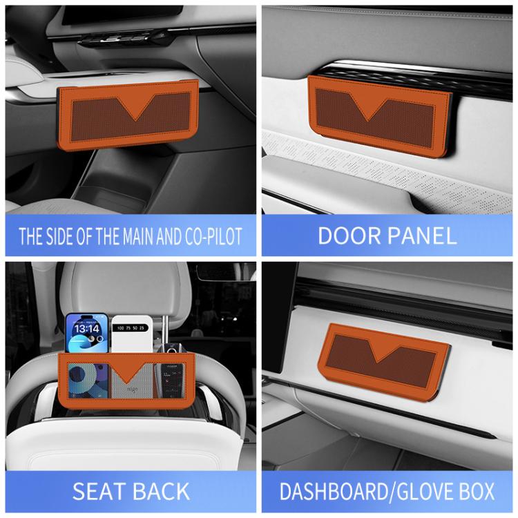 Car Storage Net Bag For Receipts Cards Mobile Phones Side Storage Pocket
