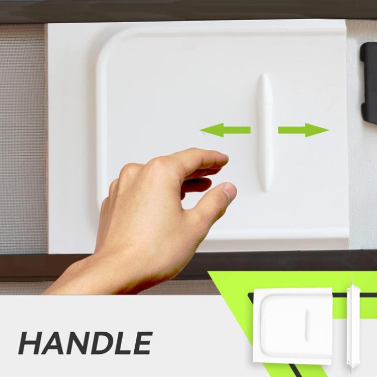 RV Door Lock UV-resistant Panel Protection Cover Kit, White, Black, White + Screen Door Lock Right, Black + Screen Door Lock Right