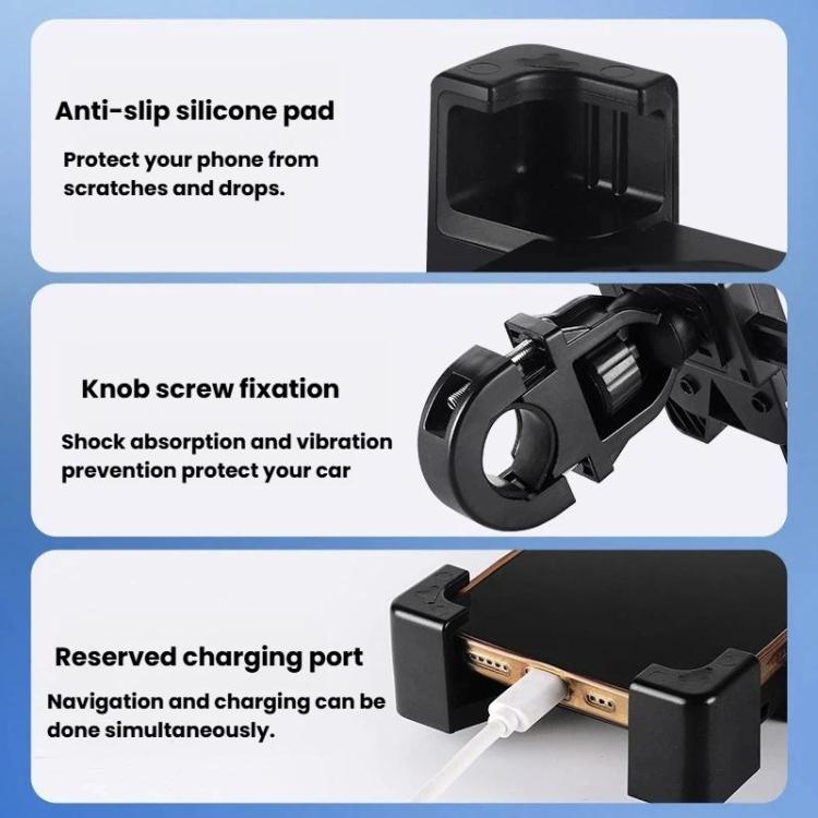 Truck Car Phone Holder Anti-Shake Handle Mount Navigation Bracket, Handle Mount