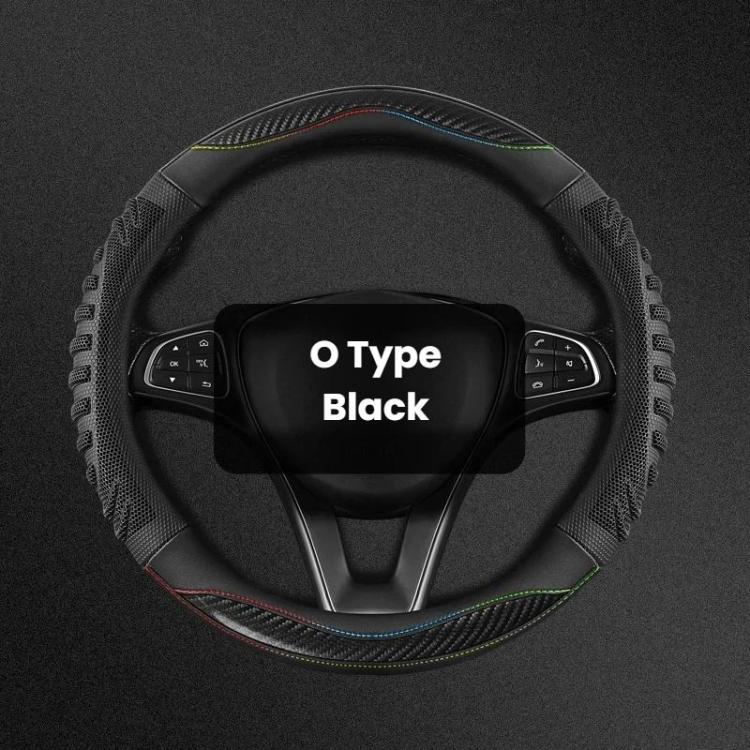 Honeycomb Car Steering Wheel Cover No-Sew Universal Steering Wheel Protector, O Type Blue, O Type Dark Blue, O Type Black, O Type Red, O Type Coffee, D Type Blue, D Type Dark Blue, D Type Black, D Type Red, D Type Coffee