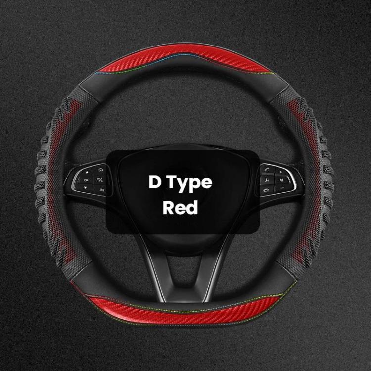 Honeycomb Car Steering Wheel Cover No-Sew Universal Steering Wheel Protector, O Type Blue, O Type Dark Blue, O Type Black, O Type Red, O Type Coffee, D Type Blue, D Type Dark Blue, D Type Black, D Type Red, D Type Coffee