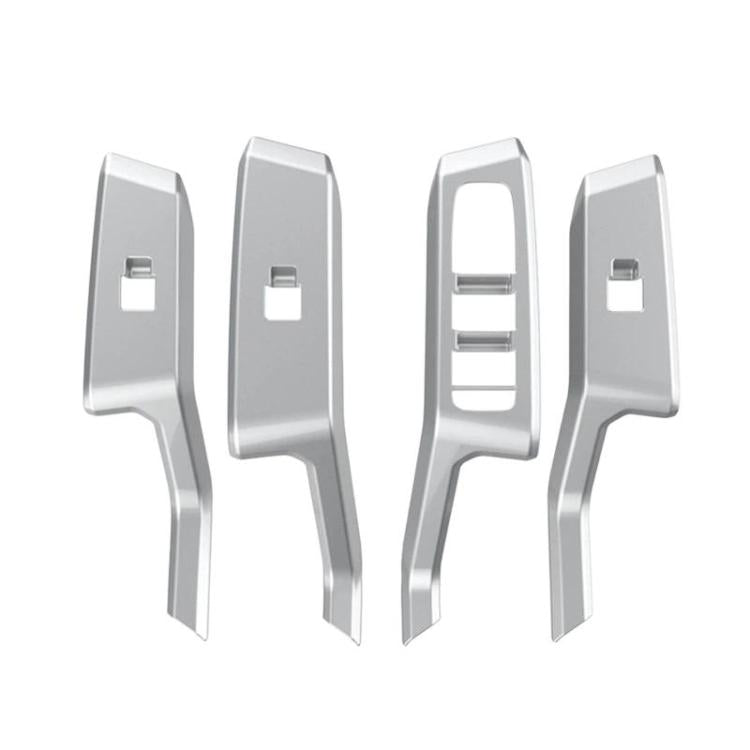 4pcs / Set For Toyota RAV4 / Wildlander Car Window Switch Panel Decorative Sticker, LHD Silver, LHD Black, LHD Carbon Fiber, RHD Silver, RHD Black, RHD Carbon Fiber