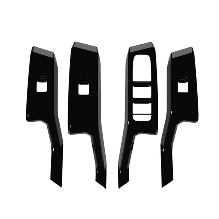 4pcs / Set For Toyota RAV4 / Wildlander Car Window Switch Panel Decorative Sticker, LHD Silver, LHD Black, LHD Carbon Fiber, RHD Silver, RHD Black, RHD Carbon Fiber