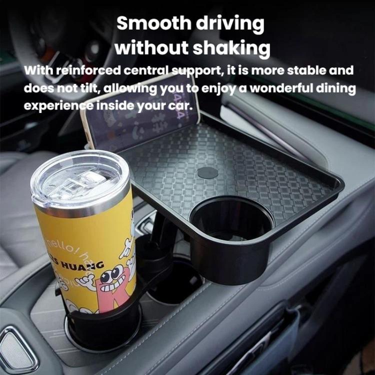 QY62 Car Central Control Water Cup Holder Food Tray & Cup Holder