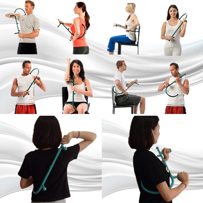 Back Hook Massager Neck Self Muscle Pressure Stick Tools Manuel Trigger Point Massage Rod