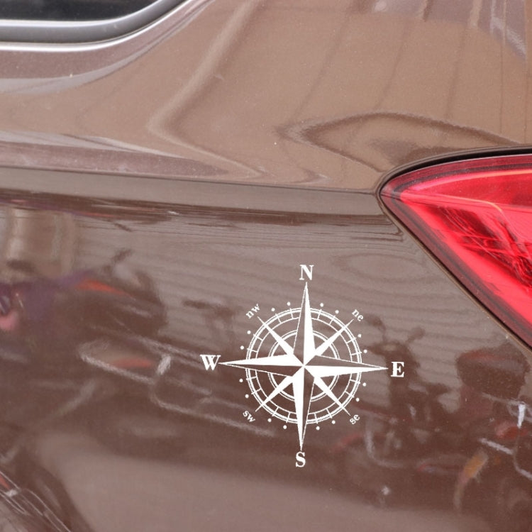 10pcs  Art Design Vinyl NSWE Compass Car Stickers Decals Black/Silver, 10 PCS White + Black, 10 PCS Black + White