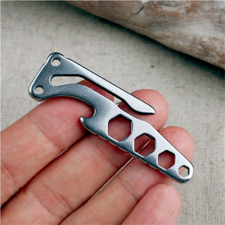 Multi-function Bottle Opener Keychain Outdoor Pocket Tool Pry Bar Hex Key Wrench, Pry Bar Hex Key Wrench Shape