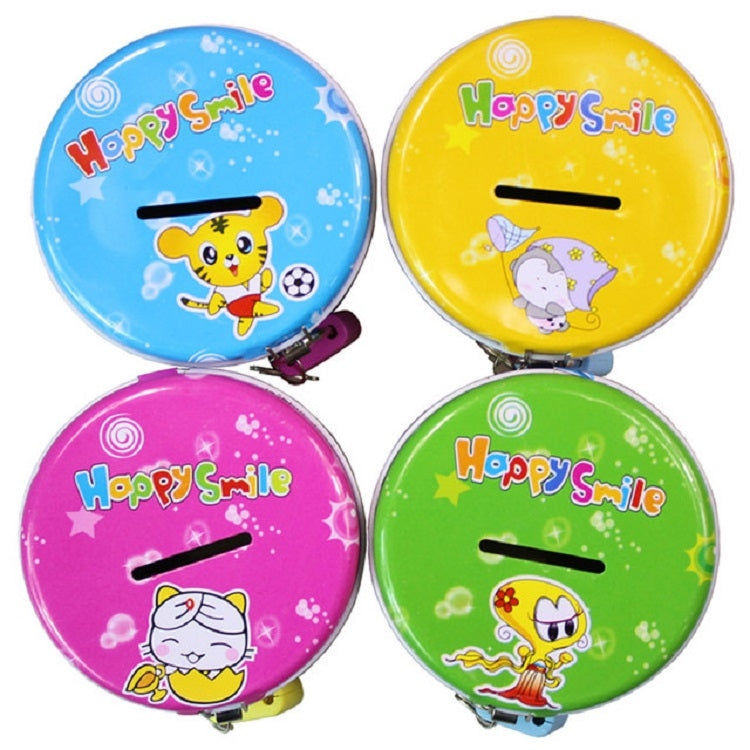 4 PCS Tin Piggy Bank Kindergarten Gifts for Kids, Random Color Delivery, Tin Piggy Bank