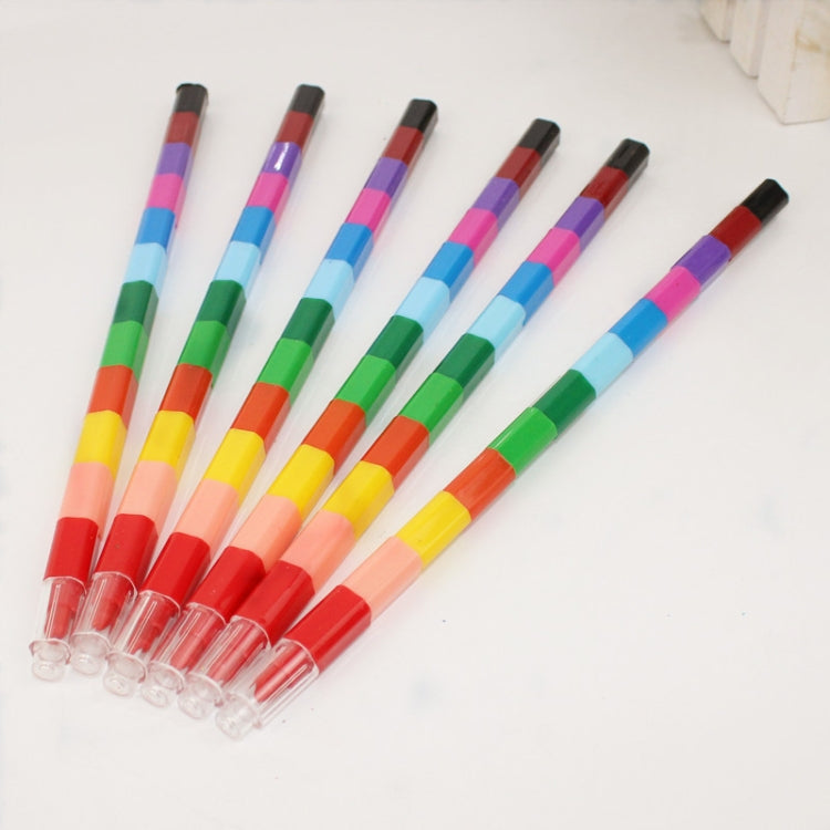 6pcs Creative Building Blocks Crayons Children 12 Colors Drawing Educational Toys, 6pcs 12 Colors Drawing Toys