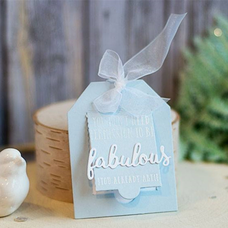 Bookmark Tag Knife Mold DIY Box Cutbook Greeting Card Making Mold, Bookmark Tag Shape