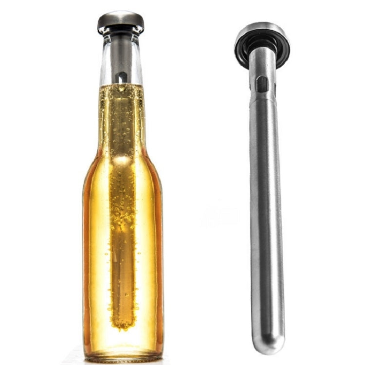 2 PCS 304 Stainless Steel Quick Freezing Ice Wine Cooler Portable Cooling Rod Cooling Wine Rod, 21.4cm
