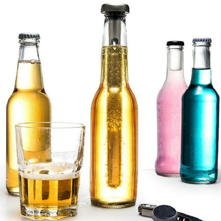 2 PCS 304 Stainless Steel Quick Freezing Ice Wine Cooler Portable Cooling Rod Cooling Wine Rod, 21.4cm