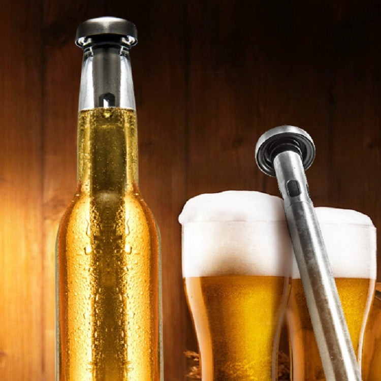 2 PCS 304 Stainless Steel Quick Freezing Ice Wine Cooler Portable Cooling Rod Cooling Wine Rod, 21.4cm