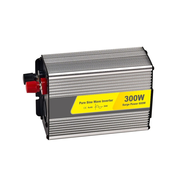 SUVPR DY-LG300S 300W DC 24V to AC 220V 50Hz Pure Sine Wave Car Power Inverter with Universal Power Socket, 300W DC 12V, 300W DC 24V