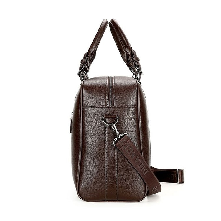 Large Capacity PU Leather Business Travel Bag Sports Gym Travel Handbag