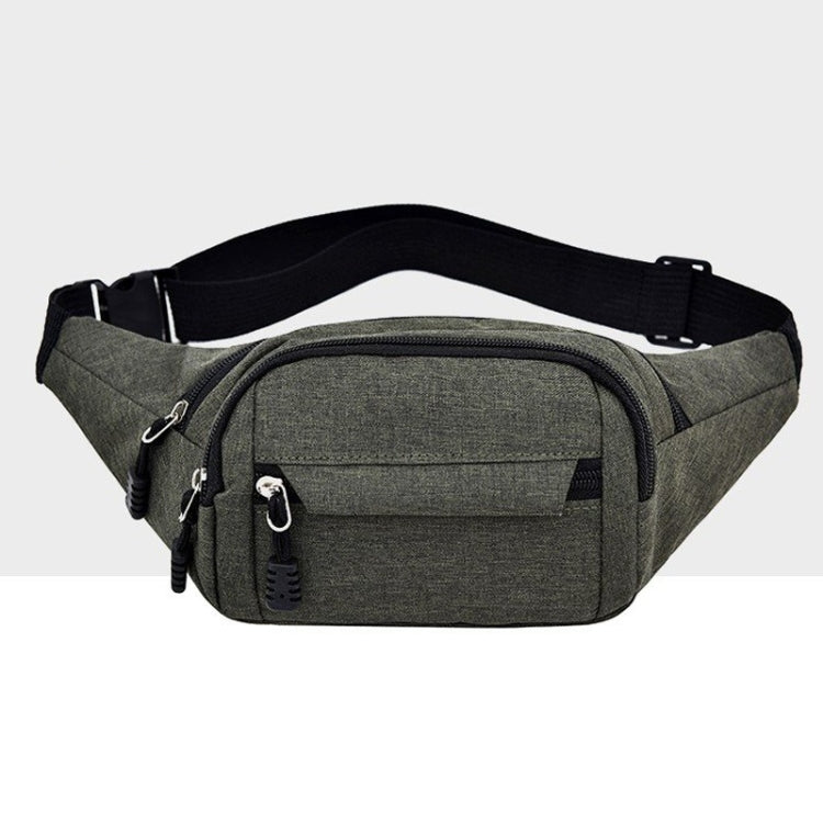 Pure Color Multi-function Pockets Waterproof Chest Bag Waist Crossbody Sports Bag
