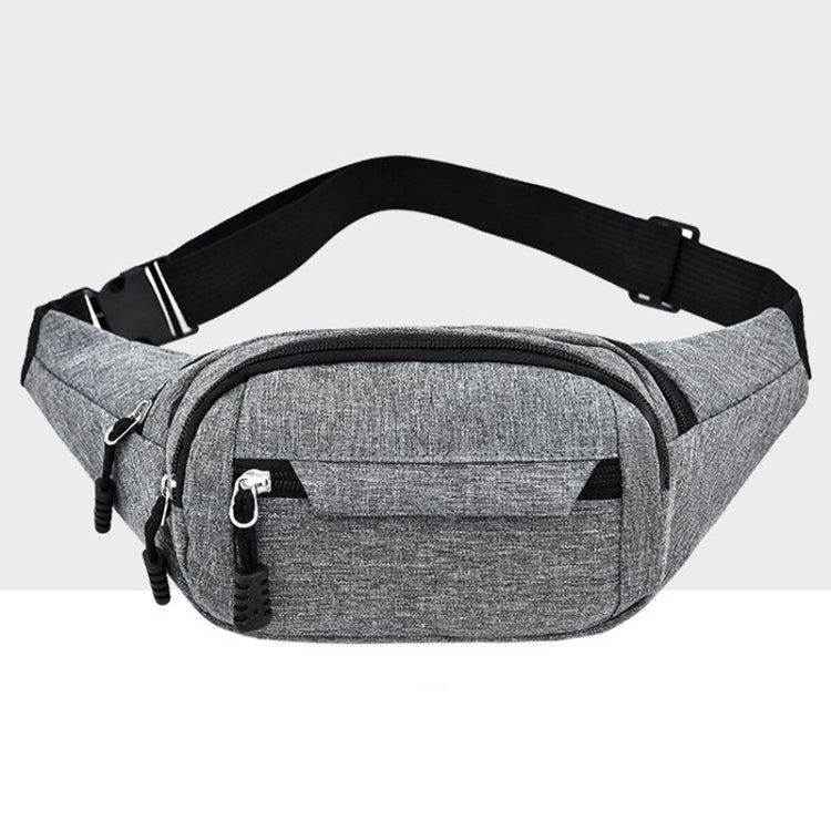 Pure Color Multi-function Pockets Waterproof Chest Bag Waist Crossbody Sports Bag