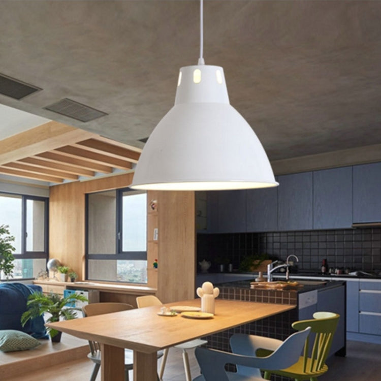 Simple Modern Aluminum Industrial and Mining Engineering Fresh Fruit Market Chandelier without Light Source, Black without Light Source, White without Light Source