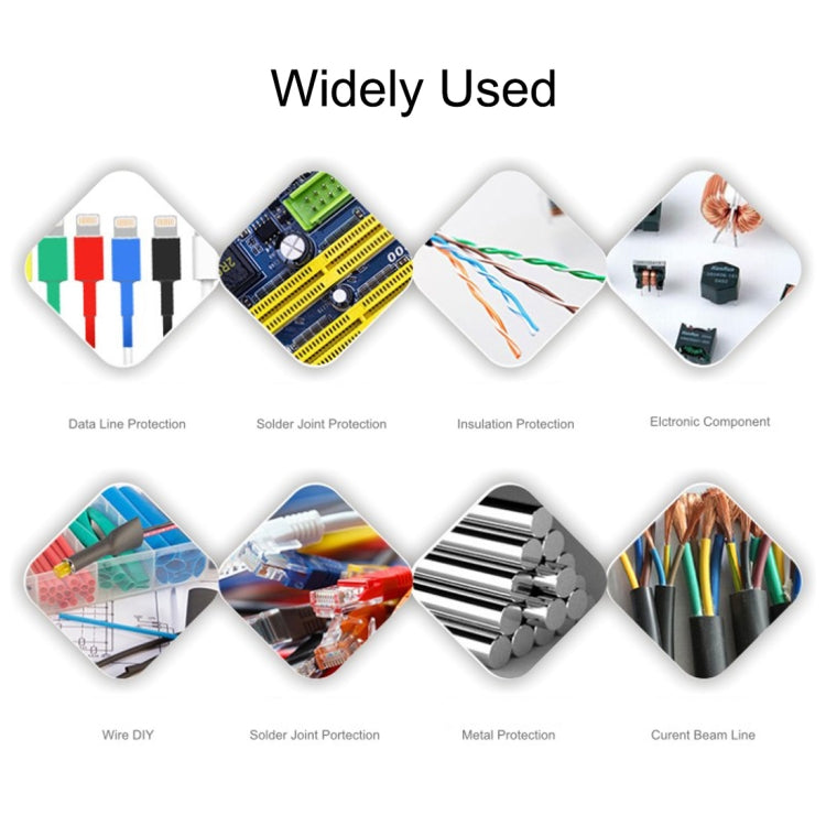 140 PCS / Box Waterproof High Toughness Oxidation Resistance Seal Heat-shrinkable Butt Wire Tube, Random Color Delivery, Butt Wire Tube